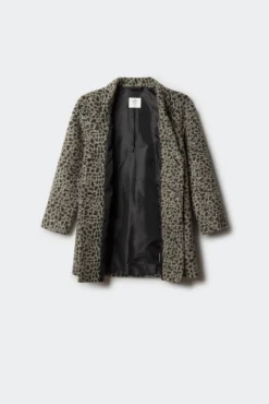 Abrigo animal print niña