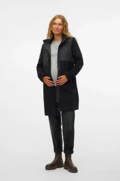 Abrigo midi doble maternity
