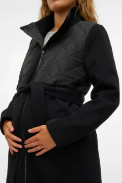 Abrigo midi doble maternity