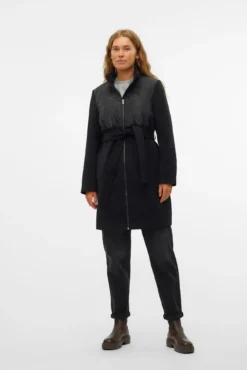 Abrigo midi doble maternity