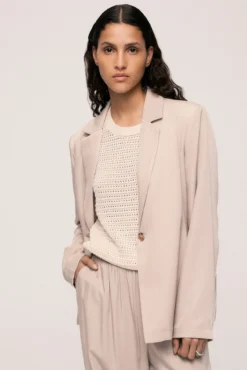 Americana blazer satinada