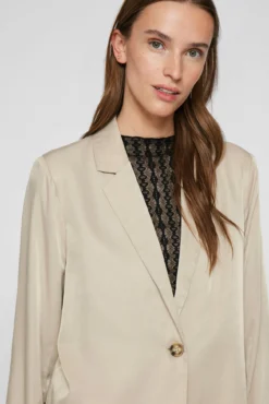 Americana blazer satinada