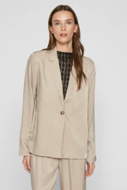 Americana blazer satinada