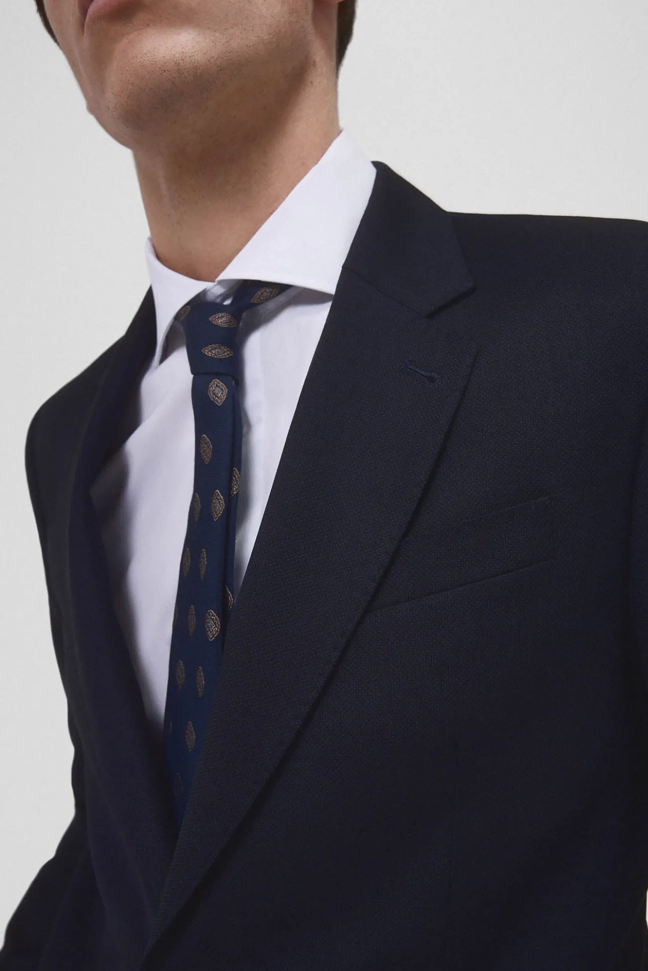 Americana de traje tejido ojo de perdiz