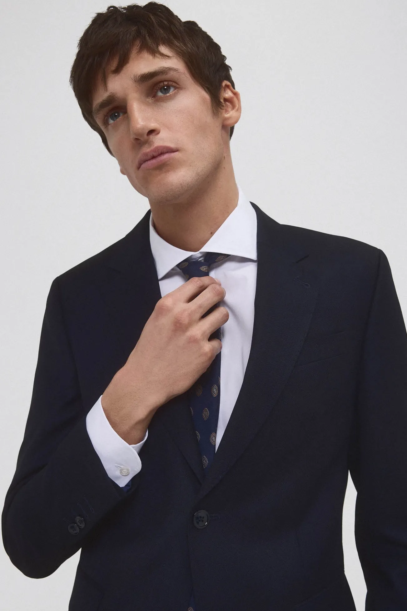 Americana de traje tejido ojo de perdiz