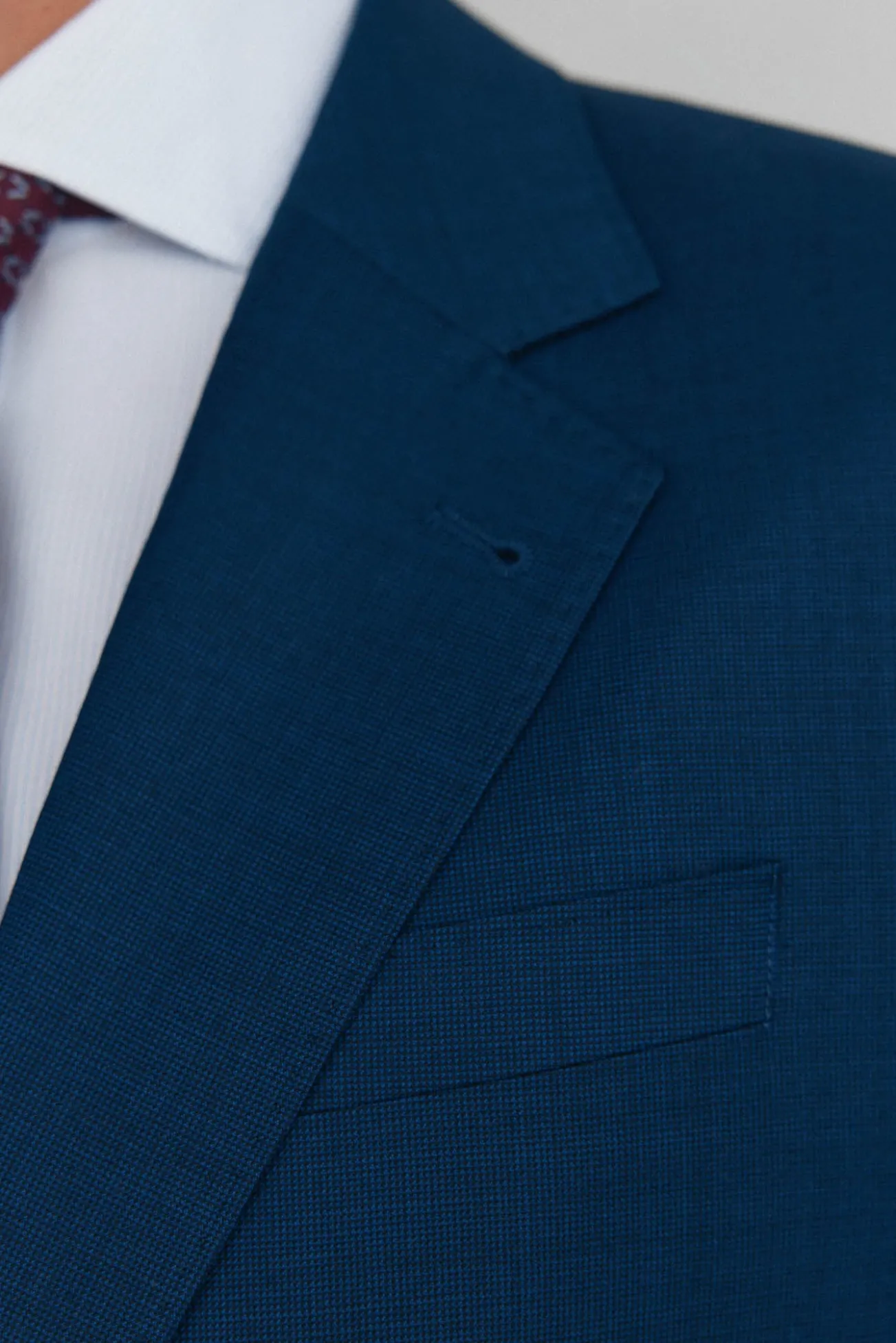 Americana estructura azul bi-stretch slim fit