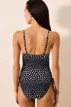 Bañador bandeau estampado