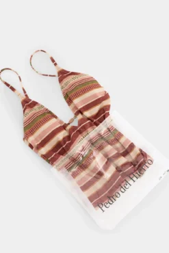 Bañador estampado rayas
