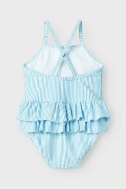 Bañador niña volante