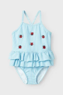 Bañador niña volante