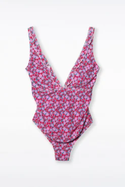 Bañador premamá con textura print flores