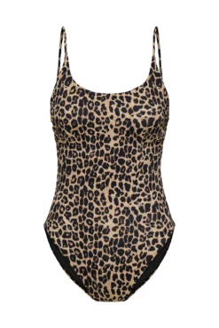 Bañador sin aros leopardo