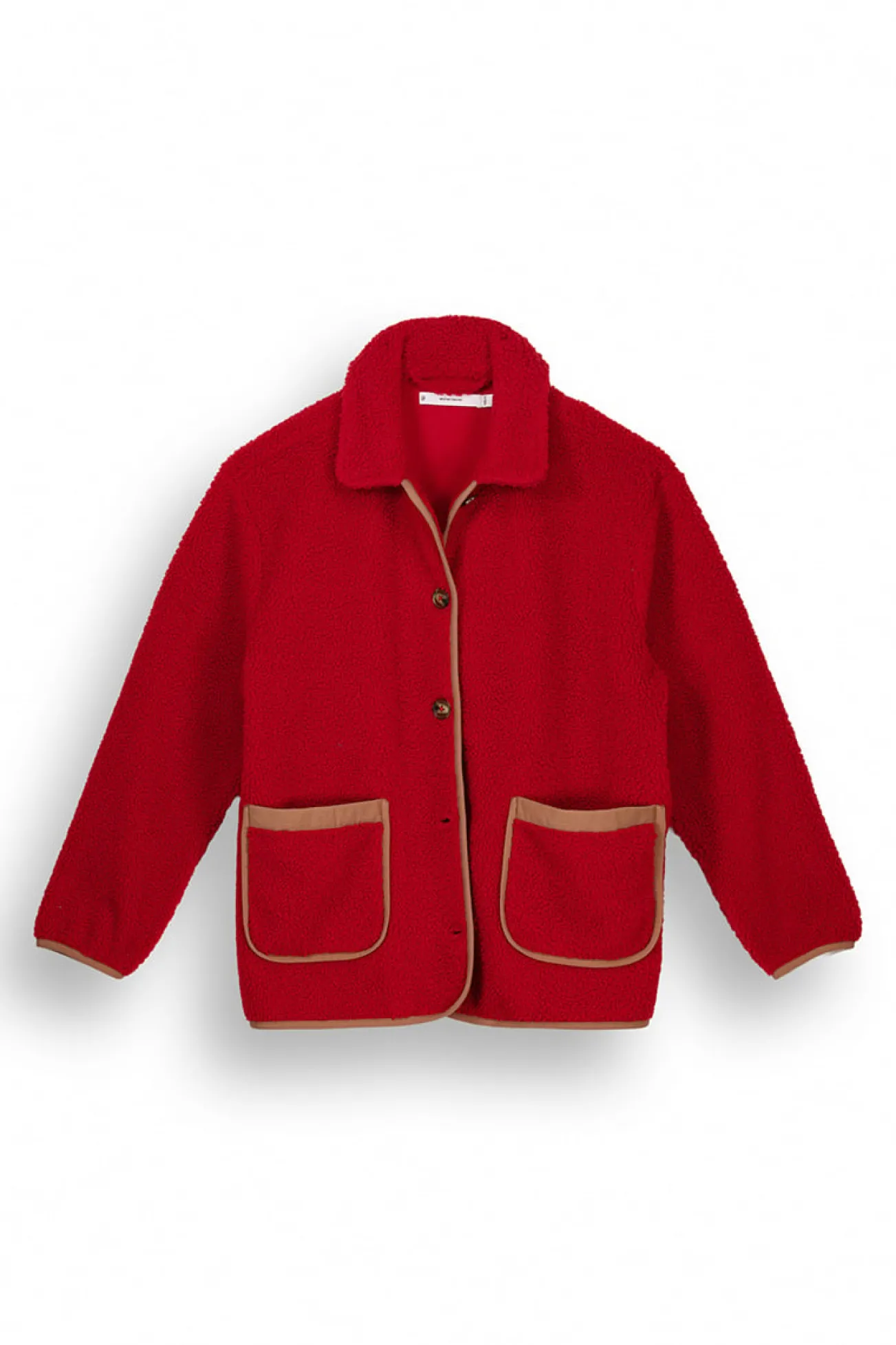 Bata camisera borreguito rojo