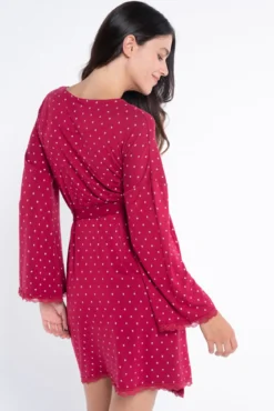 Bata premamá estampado corbatero