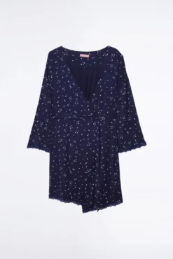 Bata premamá estampado corbatero