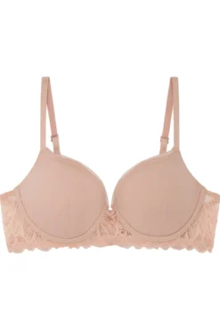 BEAUTIFUL Sujetador encaje tul rosa