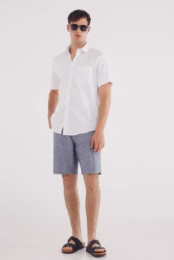 Bermuda chambray comfort slim fit