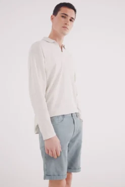 Bermuda color lavada slim fit