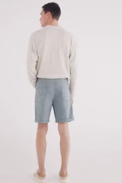 Bermuda color lavada slim fit