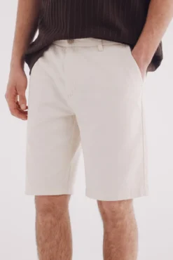 Bermuda espiga algodón slim fit