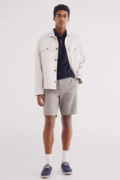 Bermuda estructura color slim fit