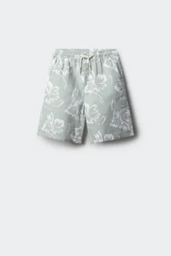Bermuda floral para niño