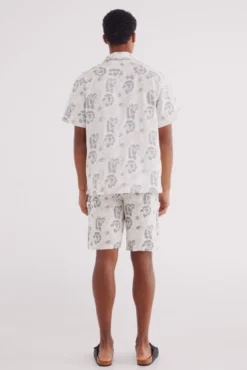 Bermuda jacquard relaxed fit