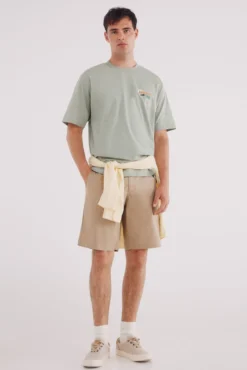 Bermuda popelín comfort fit