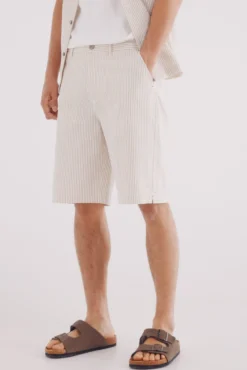 Bermuda seersucker relaxed fit