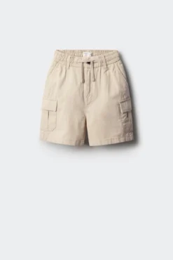 Bermudas lino cargo para niño