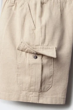 Bermudas lino cargo para niño