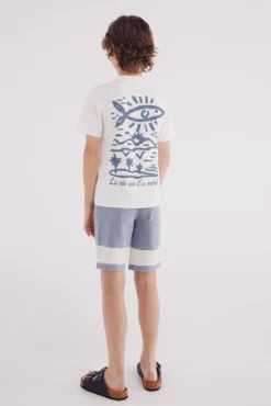 Bermudas tye dye niño