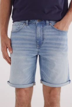 Bermuda vaquera básica slim fit