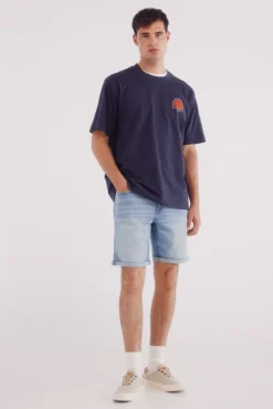 Bermuda vaquera básica slim fit
