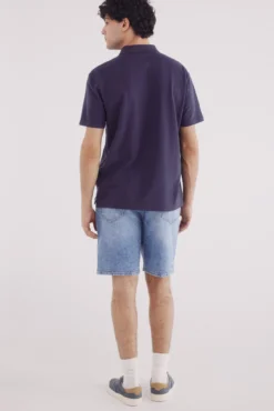 Bermuda vaquera lavado medio regular fit