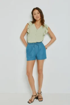 Bermuda vaquera regular fit