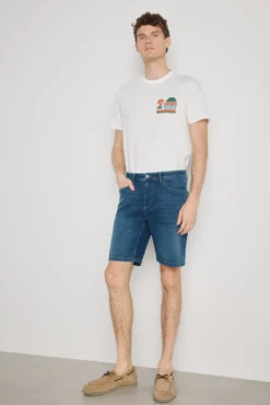 Bermuda vaquera regular fit