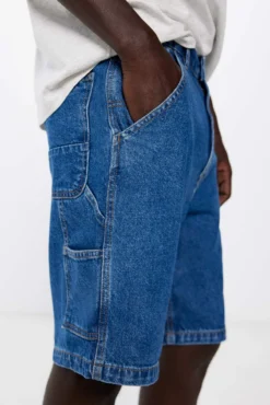 Bermuda vaquera regular fit