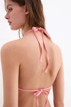 Bikini estampado con contrastes