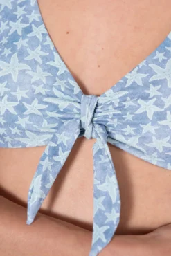 Bikini premamá con estampado de lurex