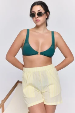Bikini top nylon con glitter