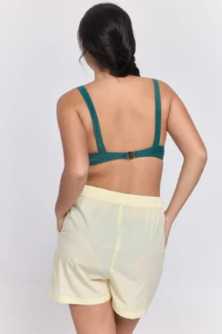 Bikini top nylon con glitter