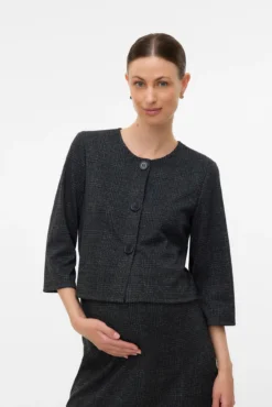 Blazer de cuello redondo maternity