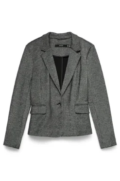 Blazer de manga larga detalle glitter