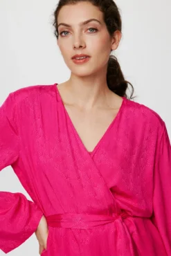 Blazer satinada de Jacquard
