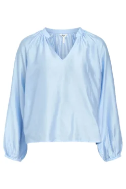 Blusa amplia cuello pico