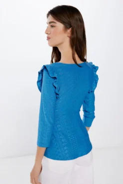 Blusa Botones Volantes