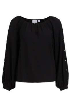 Blusa con mangas abotonadas