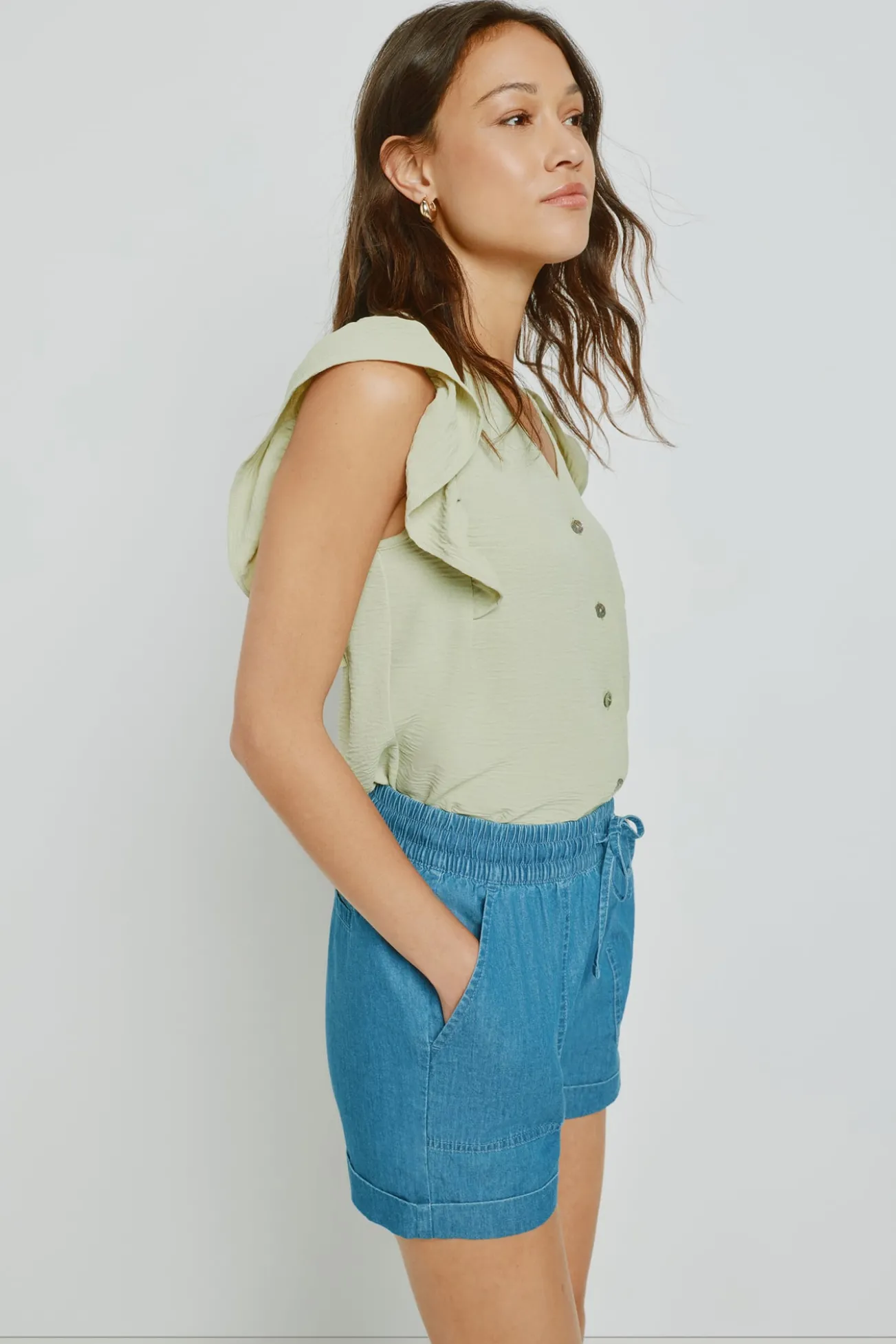 Blusa con volantes