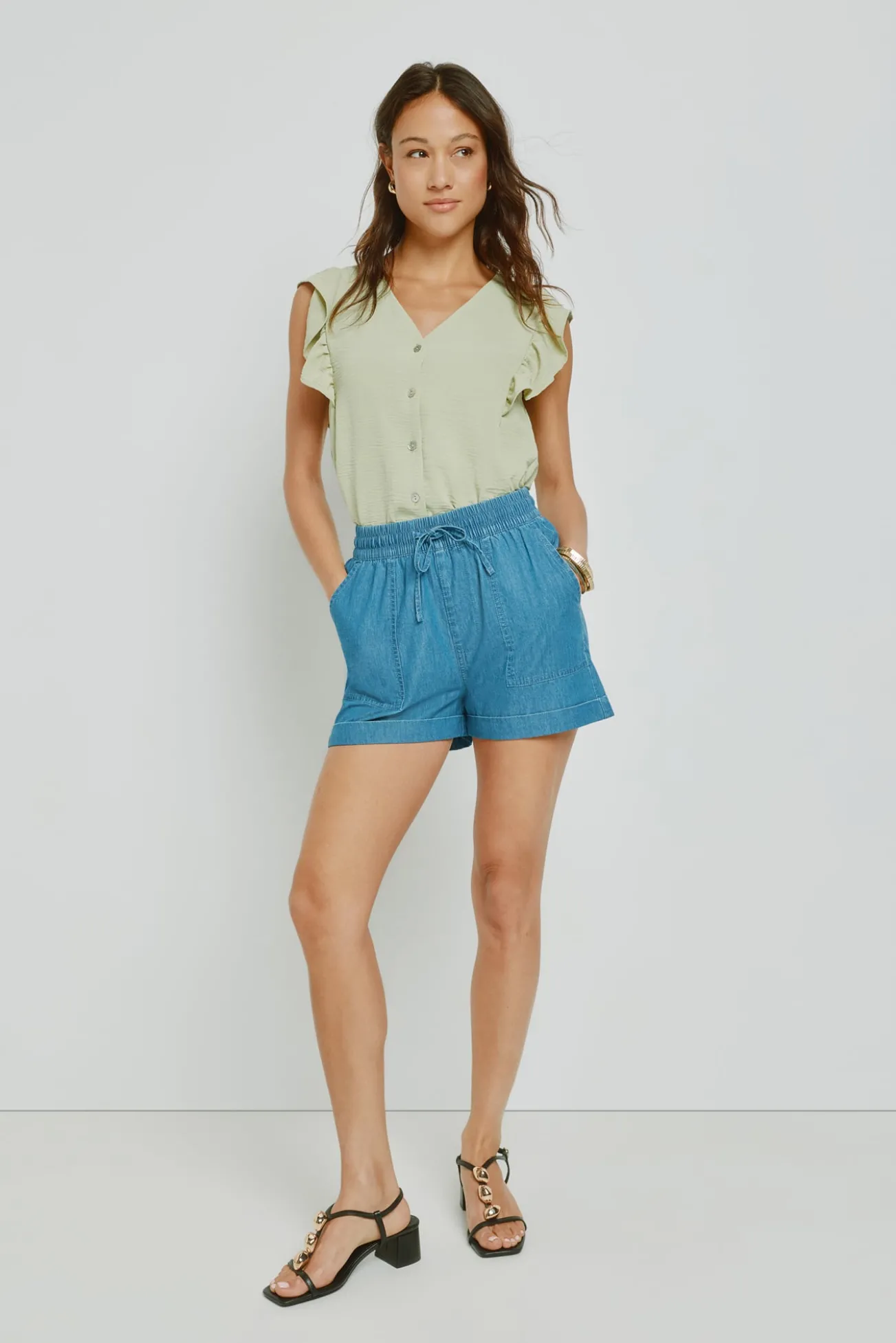 Blusa con volantes